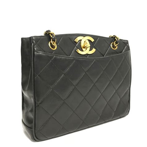 Chanel Black Classic Quilted Handbag