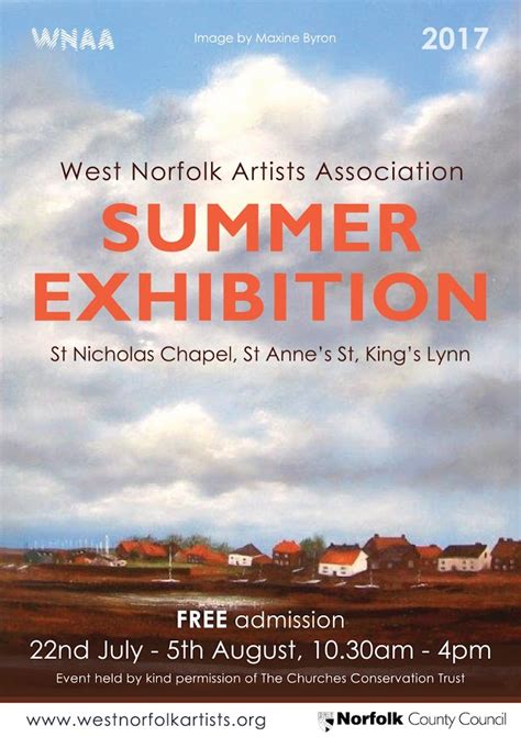 Summer Exhibition 2017 01 West Norfolk Artists Association News And Photos