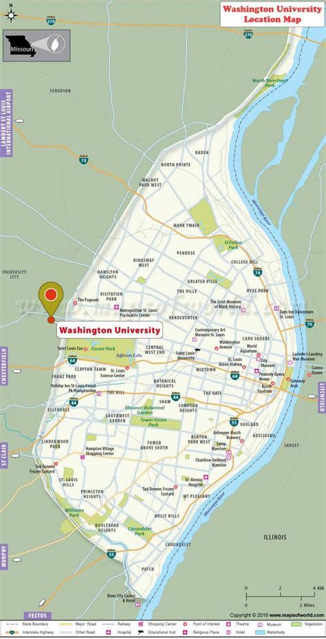 Washington University Map Where Is Washington University