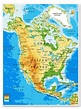North America - Topographic map print by Editors Choice | Posterlounge
