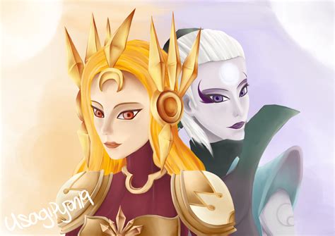 Leona And Diana Fanart By Usagipyon19 On Deviantart