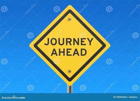 Journey Ahead Road Sign Stock Illustration Illustration Of Text 78506265
