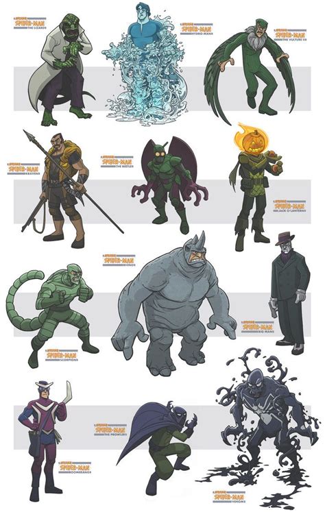 Awesome Spider Man Villains By Dc Miller Marvel Spiderman Amazing