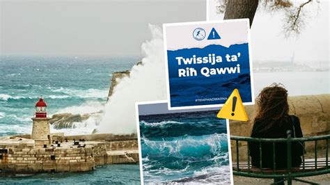 Avviż Importanti Twissija Ta Riħ Qawwi Briħ Mill Punent Majjistru