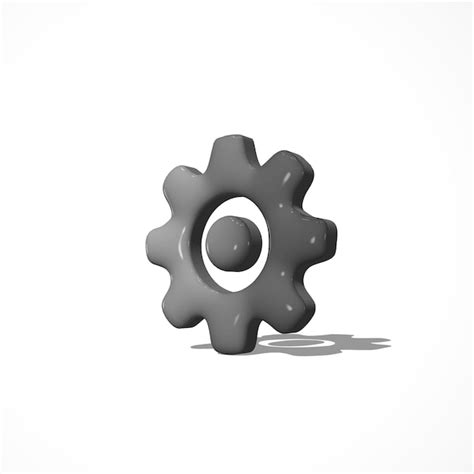 Premium Vector Setting Gear 3d Icon Render