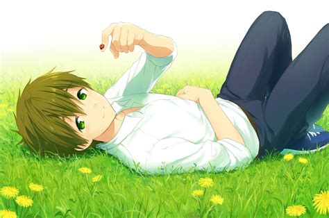 Anime Boy Laying Wallpapers Wallpaper Cave