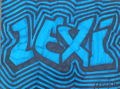 Graffiti Name Art Lexi By One Of My Students From Collins Middle School