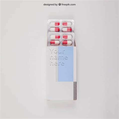 medical pill packaging mockup  psd designhooks