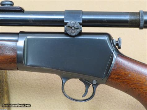 1949 Winchester Model 63 Semi Auto 22 Rifle W Period Weaver 4x Scope