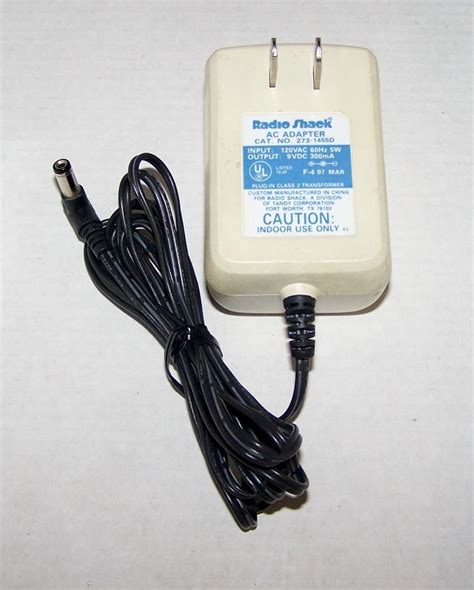 Radio Shack Ac Adapter Cat 273 1651d Output 9vdc 500ma