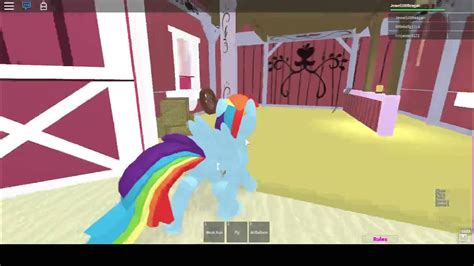 Rainbowdash Playing My Little Pony Roleplay In Roblox Youtube