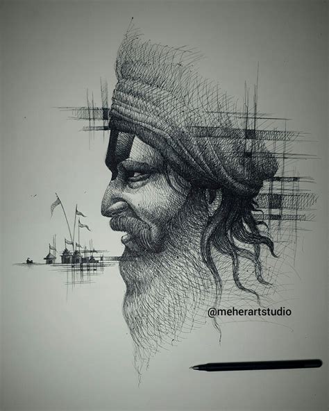 Pin By Meher Art Studio On Meher Art Studio Pen Art Drawings Pen Art