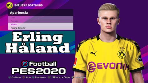 Pes 2021 | new english commentary 2021 & players callnames v4. Erling Håland PES 2020 - YouTube