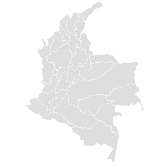 Colombia Printable Map