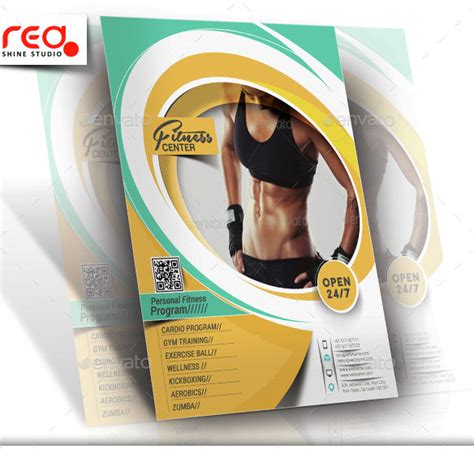16 Fitness Center Flyers Psd Eps Vectors Indesign