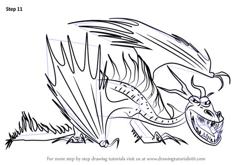 Learn How to Draw Hookfang from How to Train Your Dragon 2 (How to Train Your Dragon 2) Step by