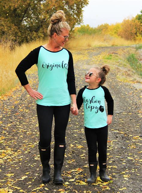 mom and me original and carbon copy mint shirts sparkle in pink mommy and me shirt