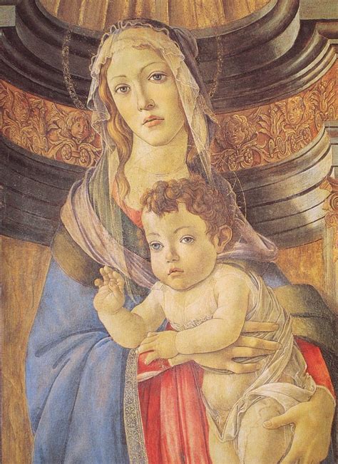 Sandro Botticelli Madonna Della Melagrana Portr Tmalerei Malerei
