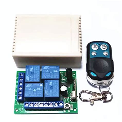 433mhz Universal Wireless Remote Control Switch Dc12v 4ch Relay