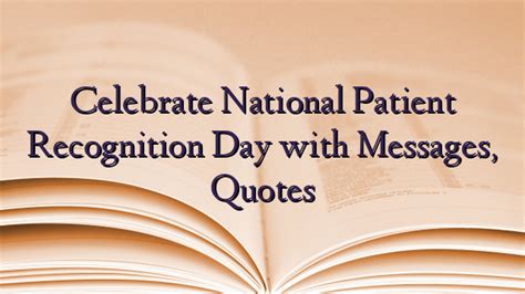 celebrate national patient recognition day with messages quotes technewztop