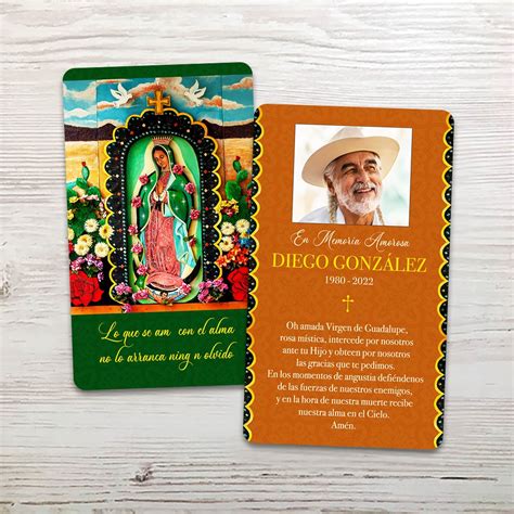 Spanish Memorial Prayer Cards And Custom Funeral Cards 20 Off Sitewide