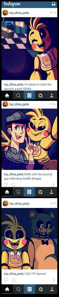 Look At The Last One Oy Chica S Instagram By Marlartsce On Deviantart Five Nights At