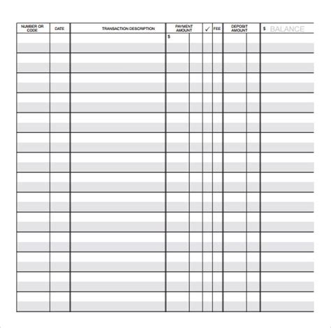 Free Printable Mini Checkbook Registers Gasmkingdom