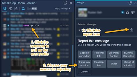 Report Inappropriate Chat Comments Wt Warrior Trading