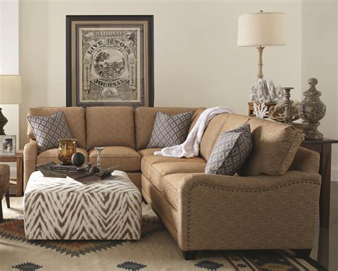 My Style Traditional Sectional Sofa With English Arms And Nailhead Trim