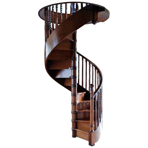 Antique Mahogany Spiral Staircase Circa 1930s For Sale At 1stdibs