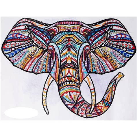 Special Shape Diamond Painting Elephant Diy Diamond Embroidery Animal