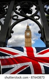 Big Ben Flag England London Uk Stock Photo Shutterstock