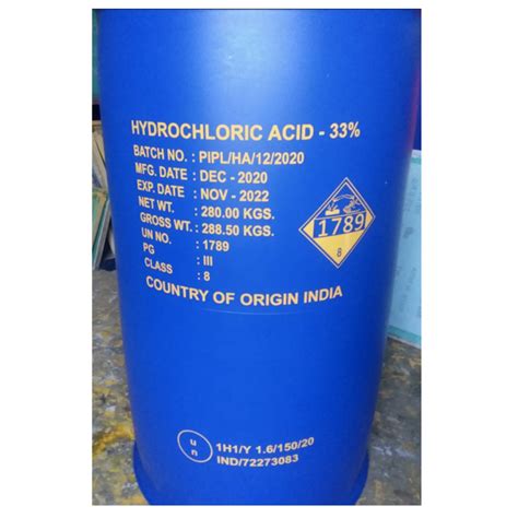 Hydrochloric Acid Hcl For Industrial 50kg At Rs 11 Kg In Mumbai Id 25678136030