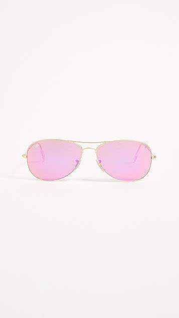 ray ban rb3362 mirrored shrunken aviator sunglasses shopbop