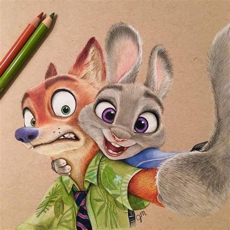 Disney Drawings Ideas Cute Color Pencil Drawing Colorful Color Pencil
