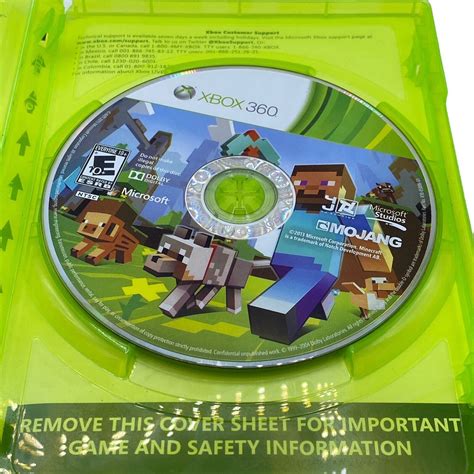 Minecraft Xbox 360 Edition Microsoft Xbox 360 2013 Game No Manual