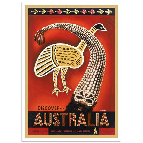 Discover Australia Anta Vintage Travel Poster Just Posters