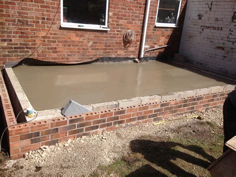 Concrete Foundations And Base For Single Story Extension Parbold