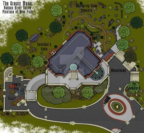Haunted Mansion Grounds Floor Plan By Shadowdion On Deviantart