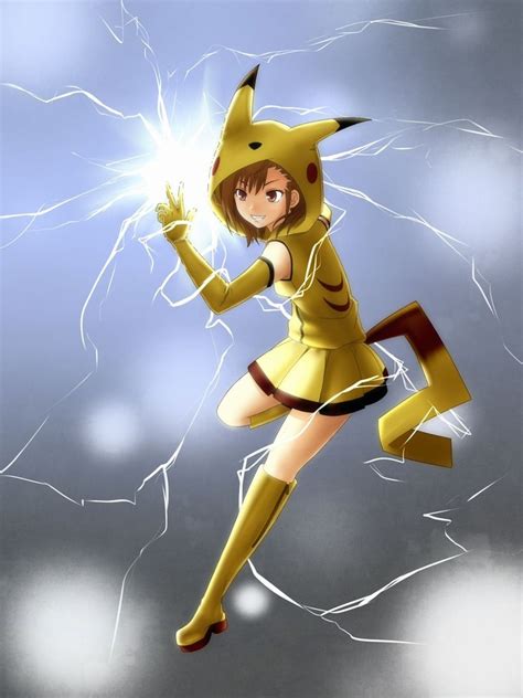 Cute Girl Dressed As Pikachu Running Pinterest