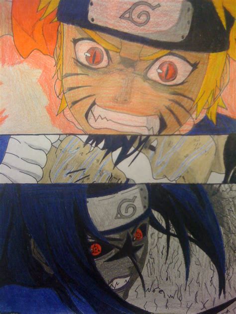 Naruto Uzumaki Vs Sasuke Uchiha By Theartistnoe On Deviantart