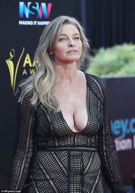 Aacta Awards Tammy Macintosh Flaunts Cleavage As She Makes A Bold
