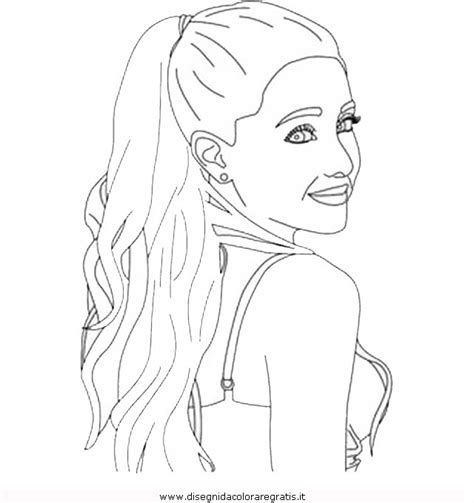 Disegno Ariana Grande 2 Misti Da Colorare