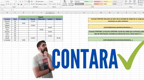 Contara En Excel ⭐como Utilizar La Funcion Contara En Excel⭐ Para