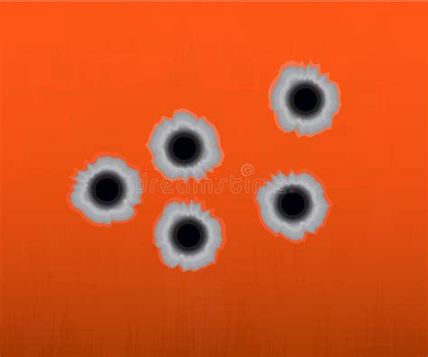 Bullet Holes Stock Illustration Illustration Of Closeup