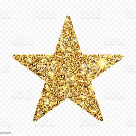 Gold Glitter Vector Star Golden Sparcle Amber Particles Luxury Design