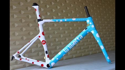 Custom Painting Carbon Cycling Race Bike Frame Aero Design Di2 Road
