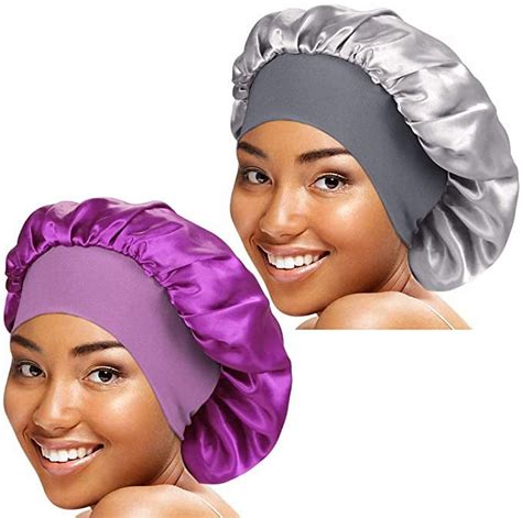 Loliuicca Soft Silk Satin Night Sleep Cap Hair Bonnet Hat Head Cover