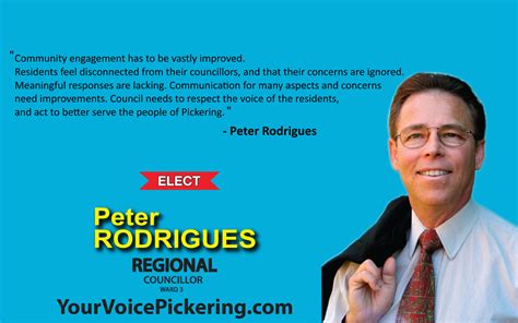 Community Engagement Peter Rodrigues Your Voice Pickering