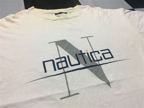 Vintage Nautica Shirt Big Logo Size Xl Made In Usa By Alivevintageshop